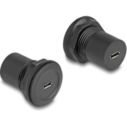 Delock USB 2.0 Type Micro-B to USB 2.0 Type Micro-B built-in connector black