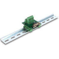 Delock D-Sub 9 pin female to Terminal Block for DIN rail