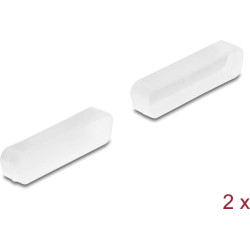 Delock Dust cover for D-Sub 25 male 2 pieces transparent