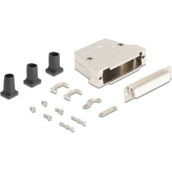 Delock Sub-D connector housing 50 pin metal including female connector and mounting material