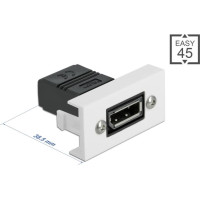 Delock Easy 45 DisplayPort Module straight 22.5 x 45 mm