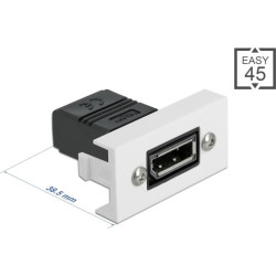 Delock Easy 45 DisplayPort Module straight 22.5 x 45 mm