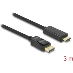 Delock Cable DisplayPort 1.1 male > High Speed HDMI-A male passive 3 m black