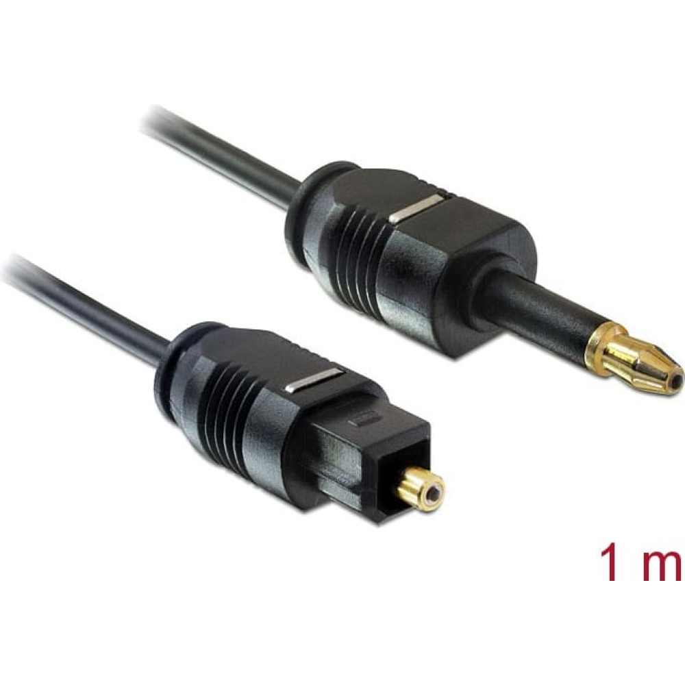 Delock Cable Toslink Standard male > Toslink mini 3.5 mm male 1 m