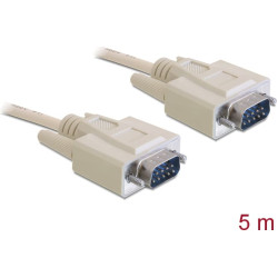 Delock Cable RS-232 serial Sub-D9 male  male 5 m