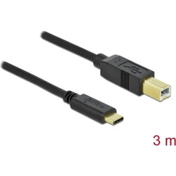 Delock USB 2.0 cable Type-C to Type-B 3 m
