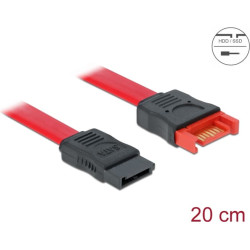 Delock SATA 6 Gb/s Extension Cable 20 cm red