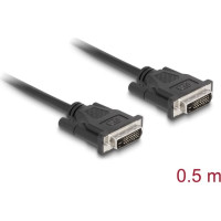 Delock Cable DVI 24+1 male > DVI 24+1 male 0.5 m black
