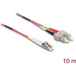 Delock Cable Optical Fibre LC > SC Multi-mode OM4 10 m