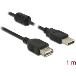 Delock Extension cable USB 2.0 Type-A male > USB 2.0 Type-A female 1.0 m black