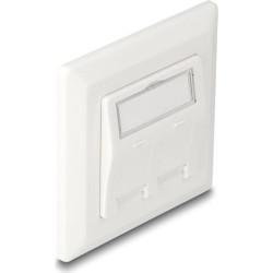Delock Keystone Wall Outlet 2 Port