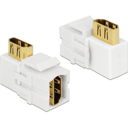 Delock Keystone Module HDMI female  HDMI female 90 angled white