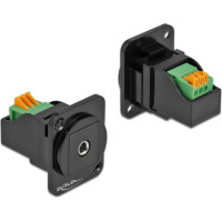 Delock D-Type Module 3.5 mm 3 pin stereo jack female to terminal block