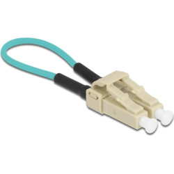 Delock Optical Fiber loopback Adapter LC / OM3 Multi-mode beige