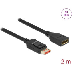 Delock DisplayPort extension cable 8K 60 Hz 2 m