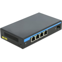 Delock Gigabit Ethernet Switch 4 Port PoE + 1 SFP