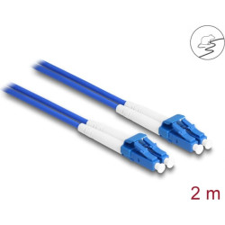 Delock Fiber Optical Cable with metal armouring LC Duplex to LC Duplex Singlemode OS2 2 m
