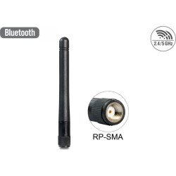 Delock WLAN 802.11 ac/a/b/g/n Antenna RP-SMA 3 dBi omnidirectional Fixed Waterproof