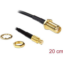 Delock Antenna cable SMA jack bulkhead  MCX plug 200 mm