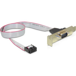 Delock Low Profile Slot Bracket > 1 x Serial Pin layout: 1:1