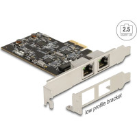 Delock PCI Express x2 Network Card 2.5 Gigabit LAN 2 x RJ45 RTL8125