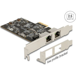 Delock PCI Express x2 Network Card 2.5 Gigabit LAN 2 x RJ45 RTL8125
