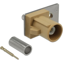 Delock FAKRA I plug spring pin for crimping 1 prepunched hole