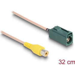 Delock Cable FAKRA E jack to RCA jack RG-179 32 cm