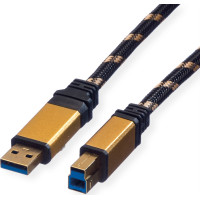 ROLINE GOLD USB 3.0 Cable, Type A M - B M 1.8 m