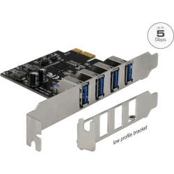 Delock USB 3.0 PCI Express x1 Card with 4 x external Type-A female