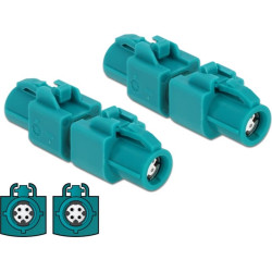 Delock Adapter HSD Z female to HSD Z female