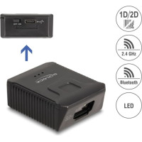 Delock Wearable Barcode Scanner 1D and 2D with 2.4 GHz or Bluetooth - for glove 90606 and 90609