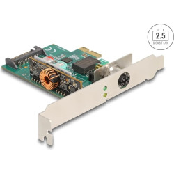 Delock PCI Express x1 Network Card 2.5 Gigabit LAN 1 x M12 PoE+ RTL