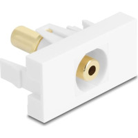 Delock Easy 45 Module stereo jack female 3.5 mm 3 pin to stereo jack female 3.5 mm 3 pin gold plated white