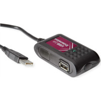 Value USB 2.0 Extender, 2 Ports, black, 5 m