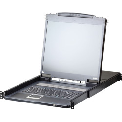 Aten CL5708iM LCD KVM Switch Over IP, USB-PS/2,VGA , 8-Ports, DE-Layout