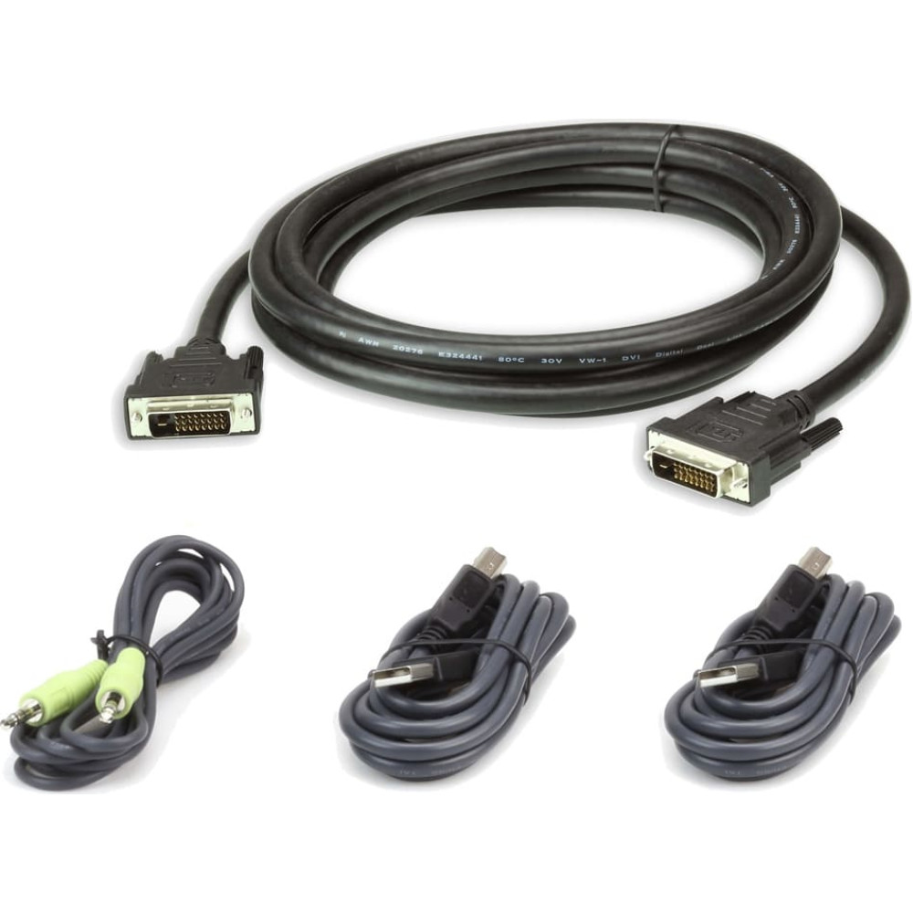 Aten 2L-7D03UDX4 USB DVI-D Dual Link Secure KVM Kabel Set