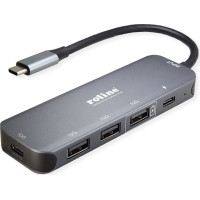 Roline USB 3.2 Gen 2 Hub, 5 Ports, Type C connection cable