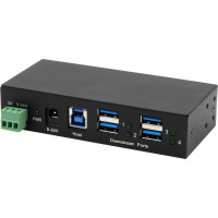 Exsys EX-11244HMS 4 Port USB 3.2 Gen 1 HUB Din-Rail Kit und Wand VIA VL813 Chipset