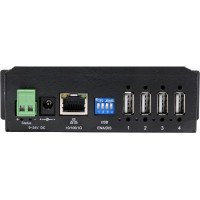 Exsys EX-6003HMVS Ethernet 1Gigabit to 4x USB 2.0 Ports, with 15KV ESD Overvoltage Protection in Metal Case