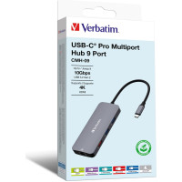 Verbatim USB-C Pro Multiport Hub 9 Port CMH-09