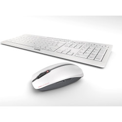 Cherry Stream Desktop tastatūra Pele iekļauta Birojs RF Bezvadu QWERTZ Vācu Balts
