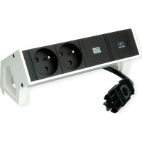 Bachmann DESK2 2xUTE 1xUSB C 30W 0.2m GST18 RAL9010