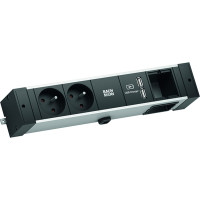 Bachmann DESK RAIL 2xUTE 1xCM 1xUSB Charger 2.0m GST18