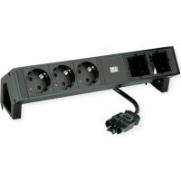 Bachmann DESK2 3xCEE7/3 2xCM power 0.2m GST18 RAL9005