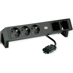 Bachmann DESK2 3xCEE7/3 2xCM power 0.2m GST18 RAL9005