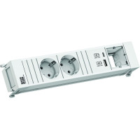 Bachmann POWER FRAME 2xCEE7/3 1xCM 1xUSB A/C 22W 0,2m GST18 ws