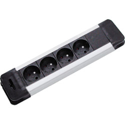 Bachmann Steckdosenleiste Connectus, 4x 2P+T, UTE, 2 m