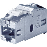 Bachmann Keystone CAT6 class Ea STP coupling RJ45 shielded 10GBit, metallic