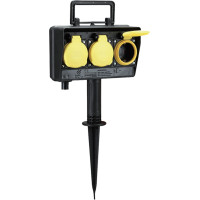 Bachmann garden socket outlet with earth spike